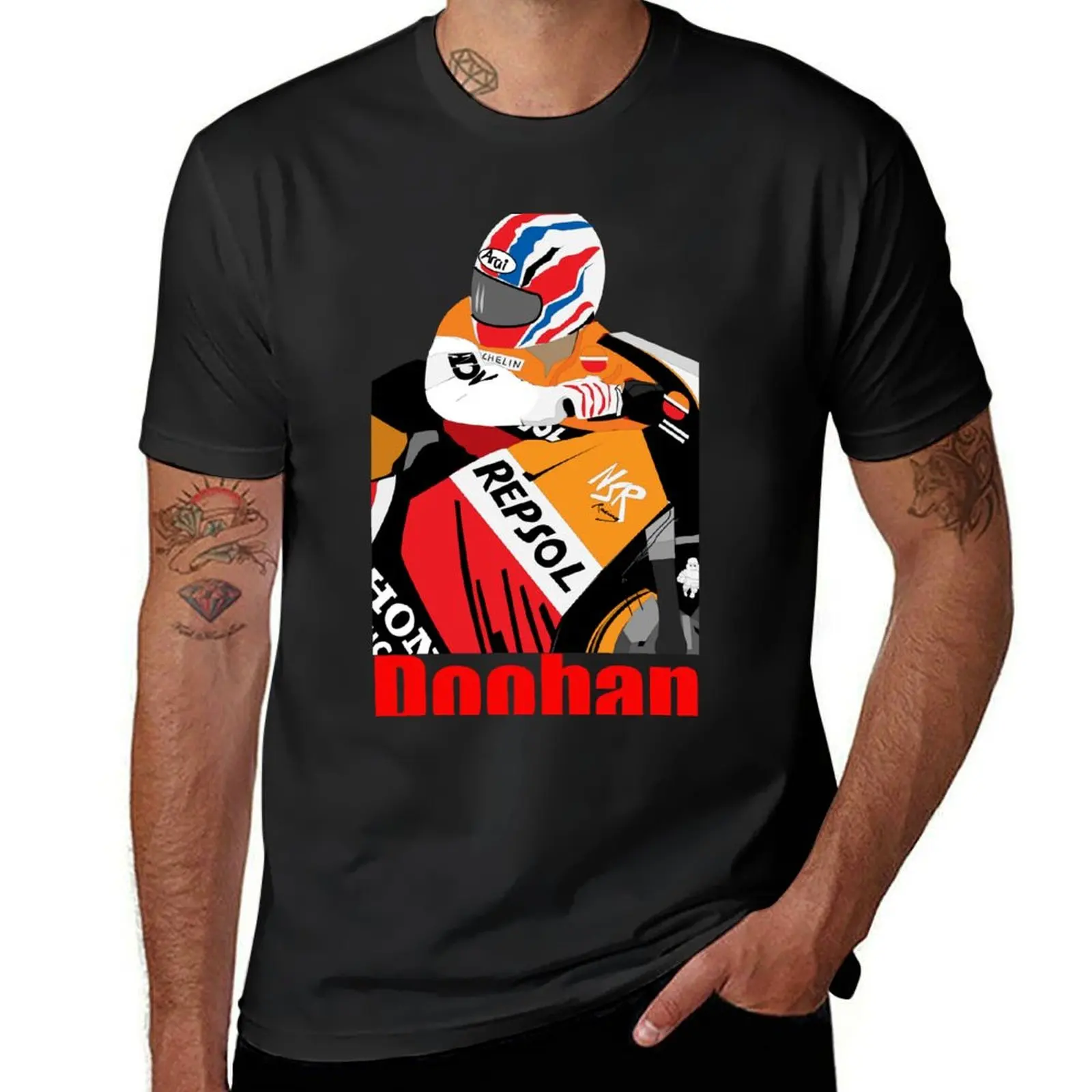 

Футболка Mick Doohan The Greatest больших размеров, новое издание, винтажная одежда, одежда для мужчин