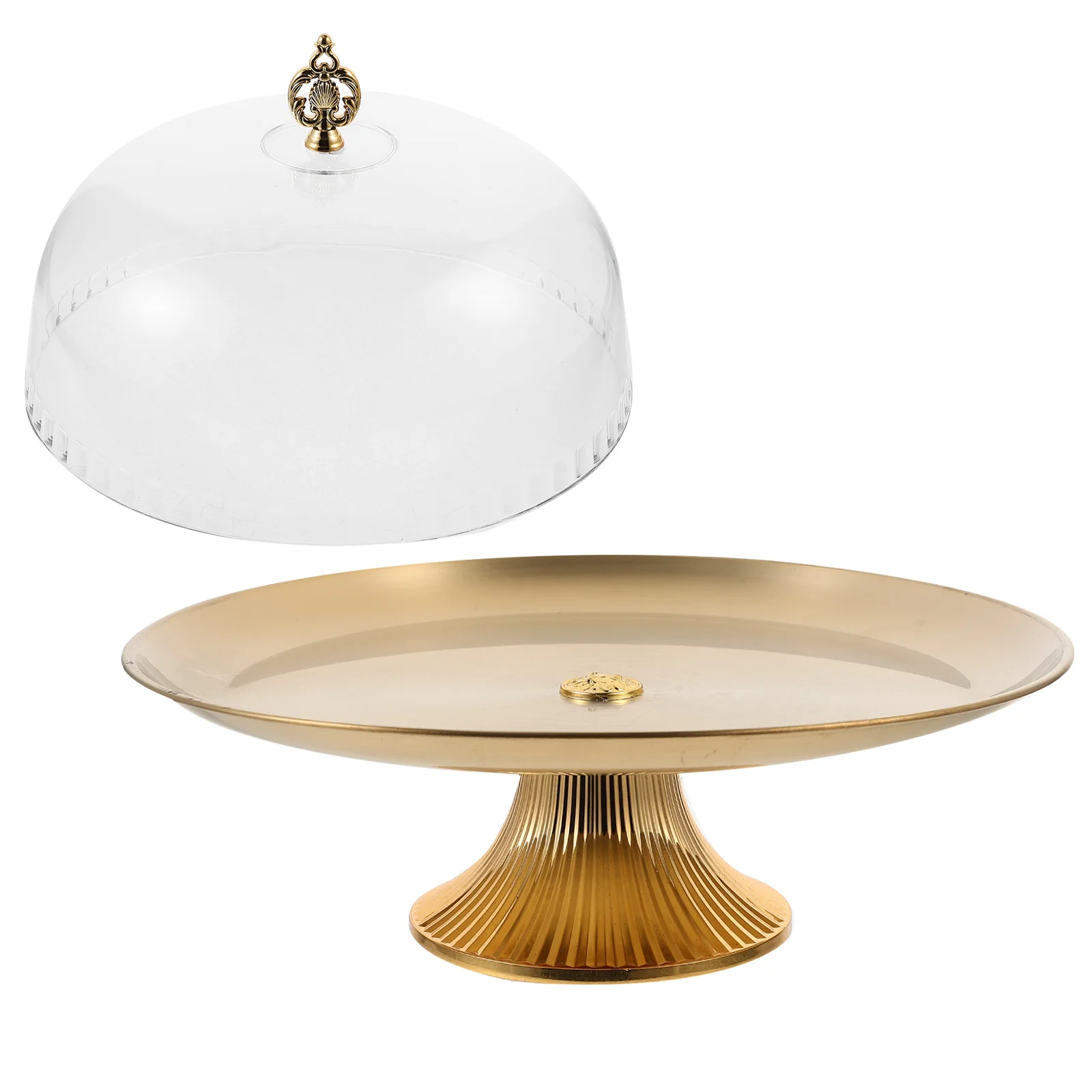 Cake Stand Dome Dessert Display Plate Chocolate Candy Tray Cupcake Salad Snack Serving Platter Wedding Party Food Tray