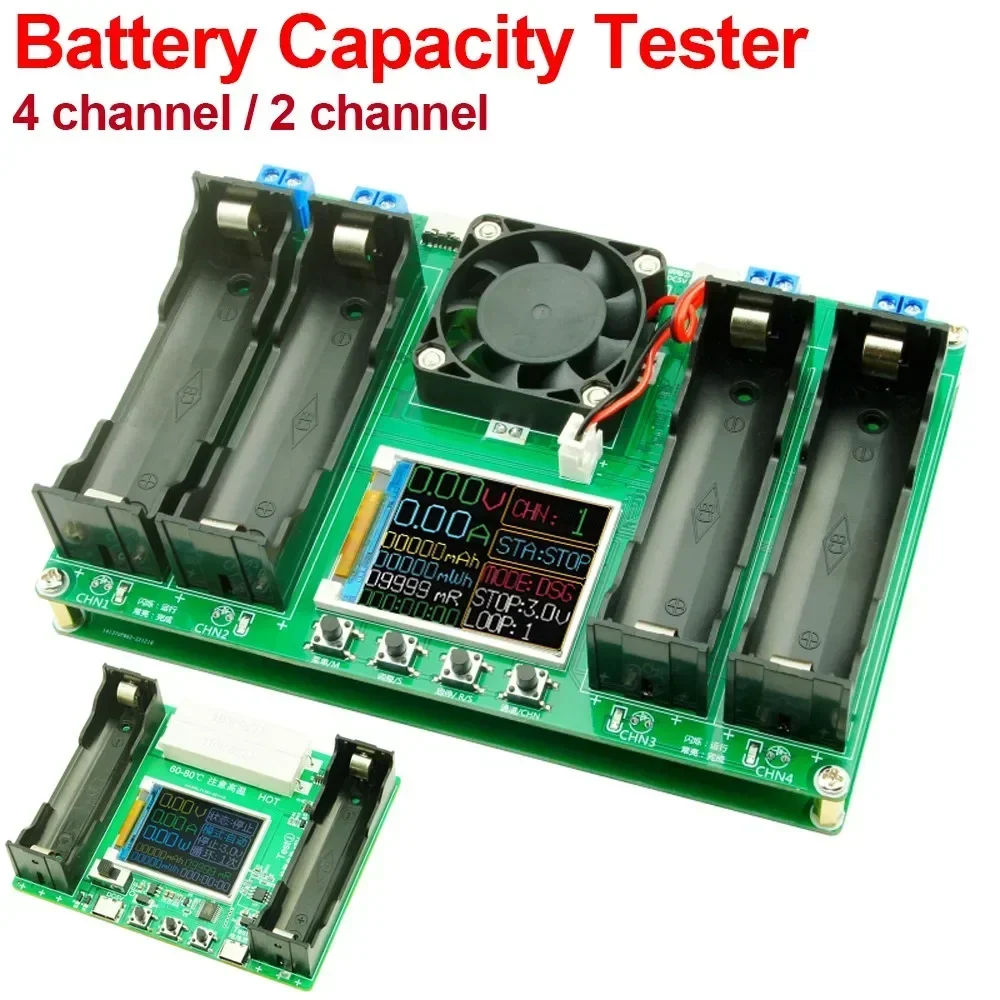 Moduł testera pojemności baterii litowej 18650 MAh MWh Cyfrowy moduł detektora mocy baterii 18650 Tester baterii typu C