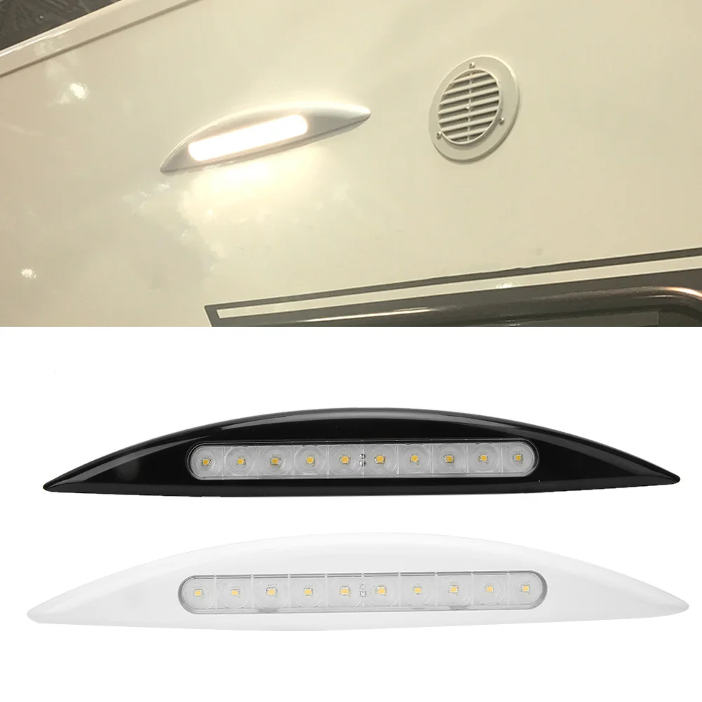 RV Car LED Light, 12V 5W Car LED Waterproof Outdoor Porch Awning Annex Lamp Yellow Light, 365 x 52mm