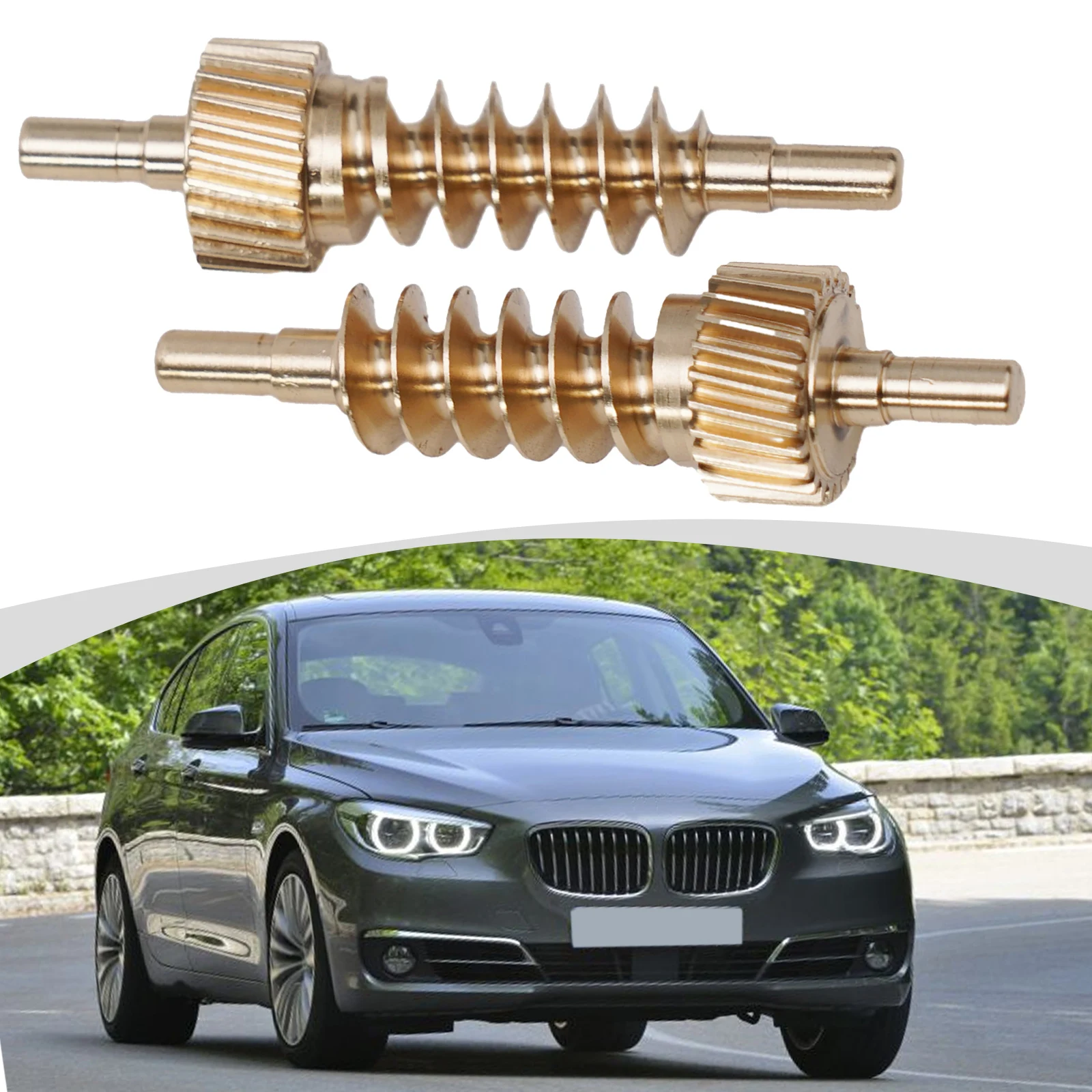 2x Car Seat Thigh Support Actuator Repair Metal Gear Kit For BMW 5 Series E60 2001-2009/ E61 2002-2010 #52107068045/ 52107120189