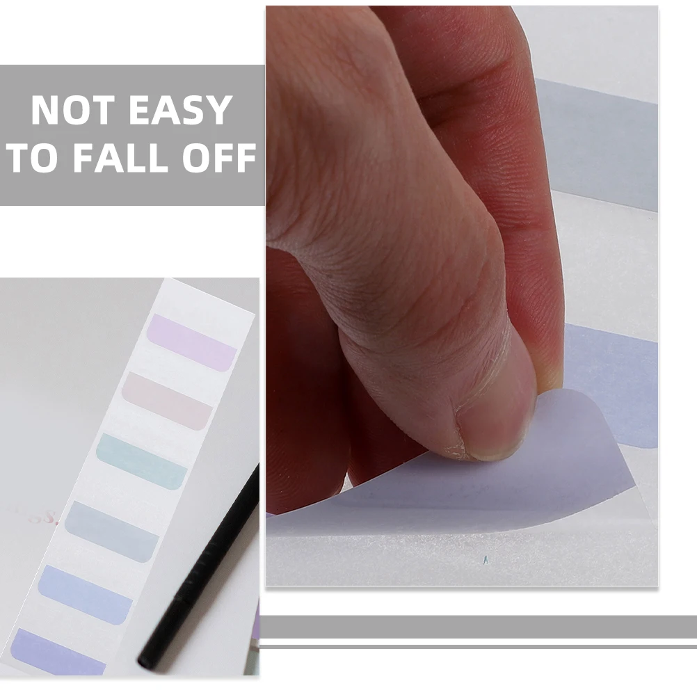 

600pcs Sticky Tabs Colored Note Tabs Highlight Reading Stickers Reusable Page Markers For Books Notes Office Supplies