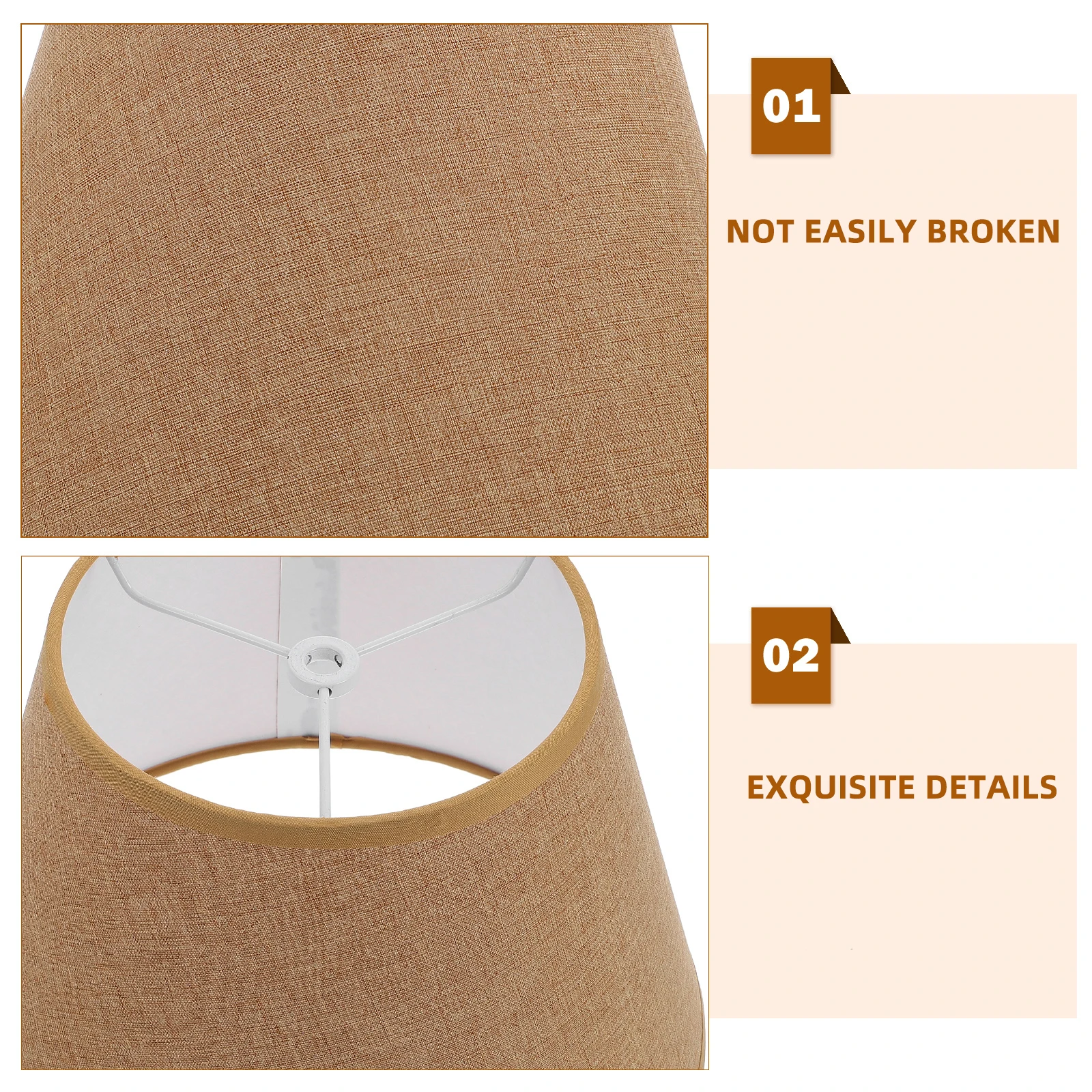 

Linen Lampshade Modern Wrought Iron Soft Lampshades for Table Dust Proof Light Shade Simple Cover Lighting Accessories