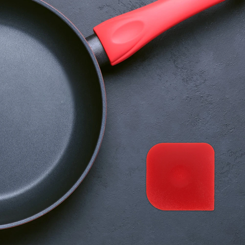 

2Pcs Cream Scraper Kitchen Tool Pan Dish Food Pot Smoother Fondant Icing Dough Plastic Cleaner Baker Pan Cake Chocolate Dessert