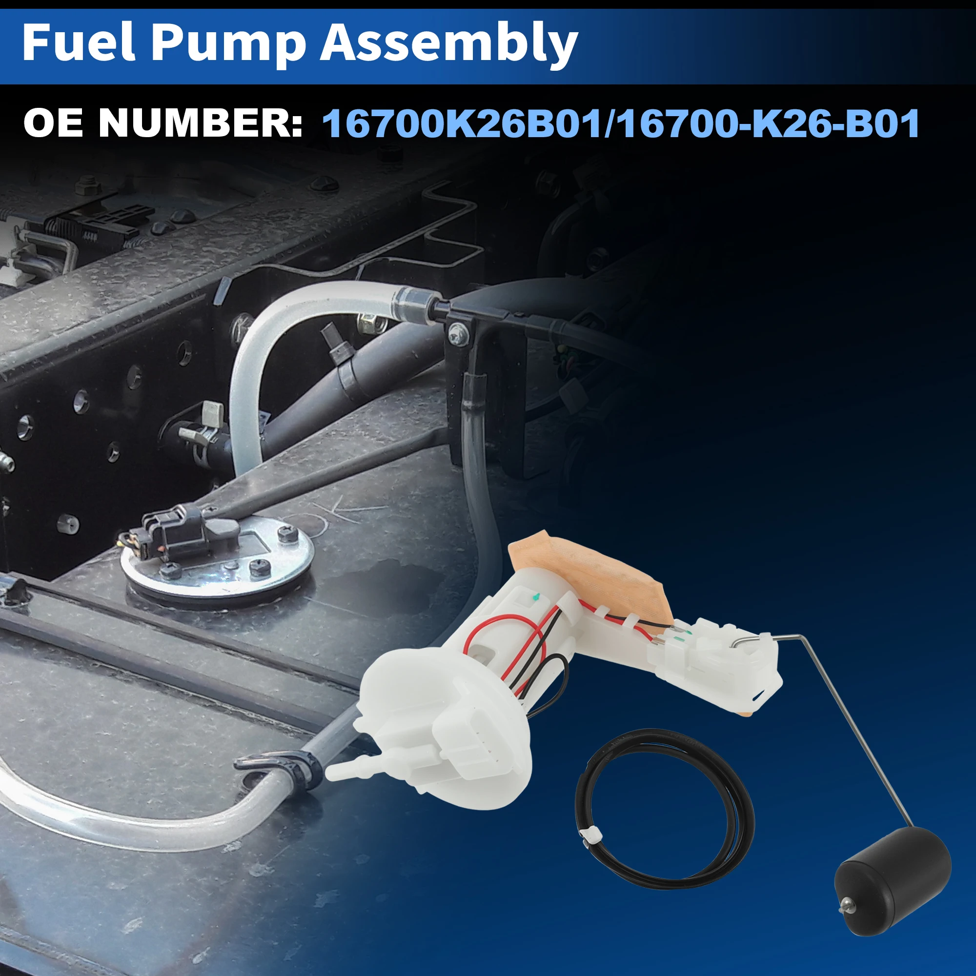 UXCELL 16700K26B01 Fuel Pump Module Assembly for Honda GROM125 16-21