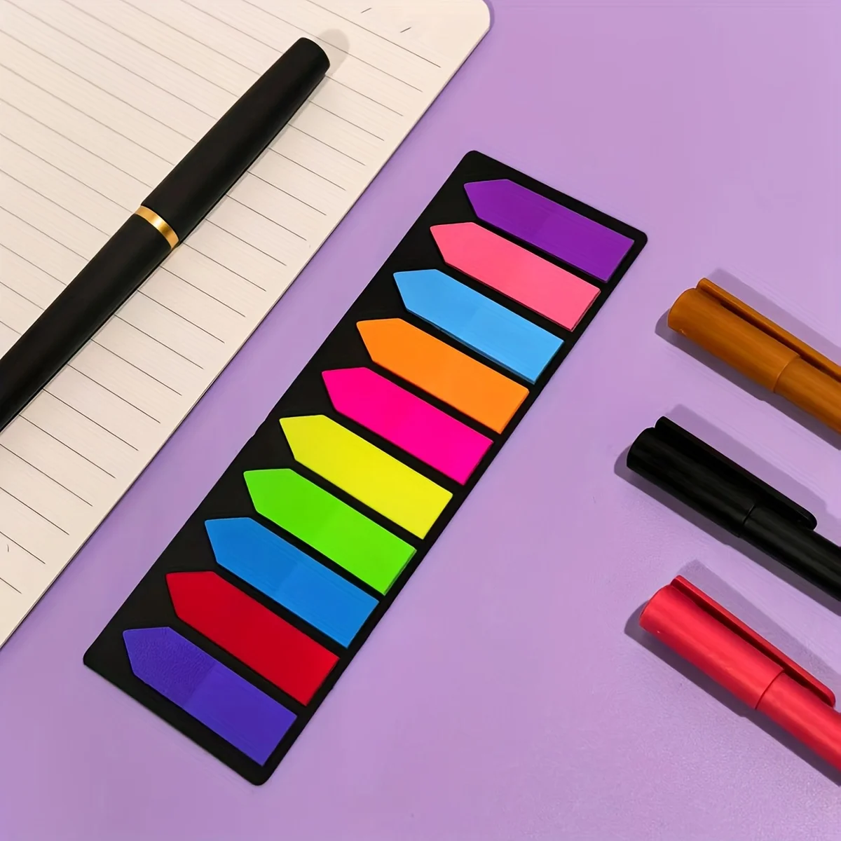 200 Stück bunte Pfeil-Indexmarker, wasserfeste PET-Haftnotizen, Seitenmarkierungen zum Markieren von Notizen, Büro- und Schulbedarf
