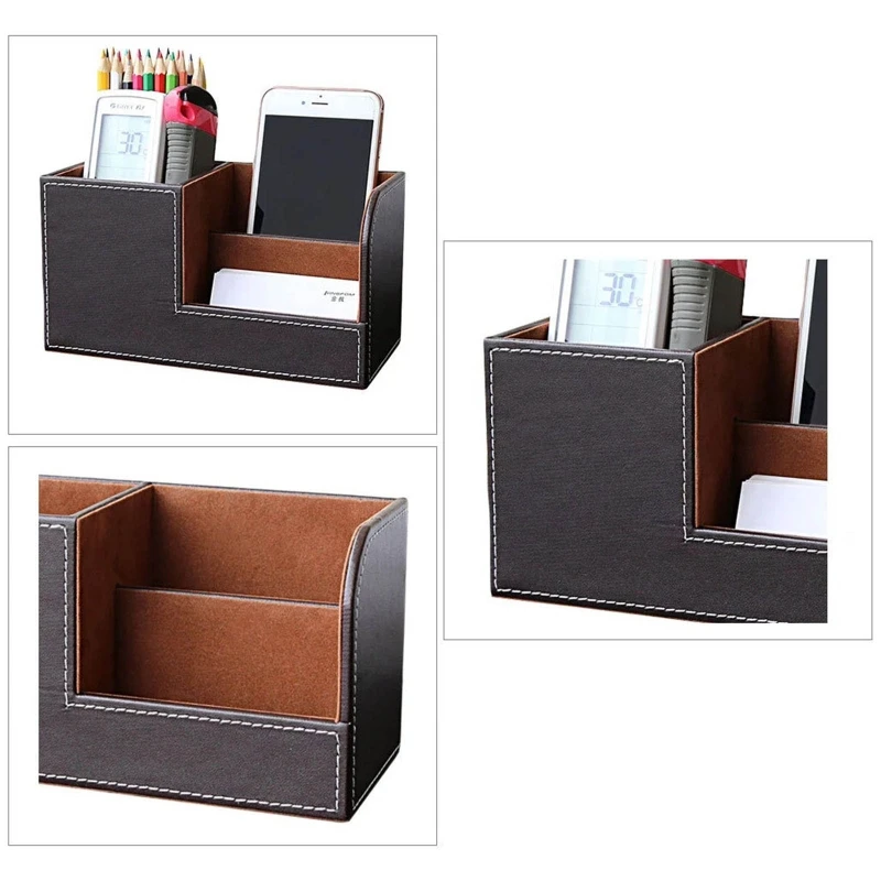 E9LB Modern Pencil Holder Storage for Classroom Vanity Countertop 3 Slots