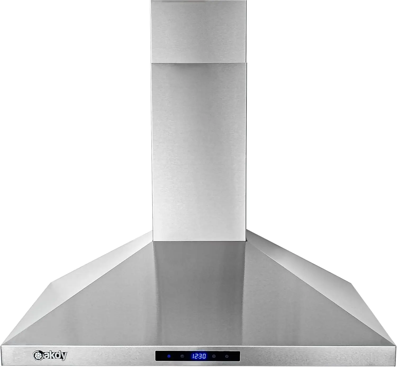 Ventilateur à 3 vitesses et lumières LED en acier inoxydable, hotte de cuisine convertible canalisée à sans conduit avec 2 jeux de filtres en carbone