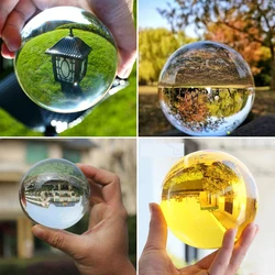 Globe K9 Clear Chandelier Lens Ball Crystal Glass Ball Crystal Ball Stand For Sphere Photography Decoration Home Decorative ball