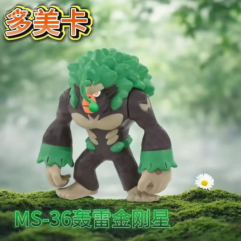 En stock, Takara Tomy Tomica Pokemon Pocket Monsters Moncolle MS-36 Rillaboom, figuras de Anime, juguetes, adorno de escritorio, regalos de cumpleaños