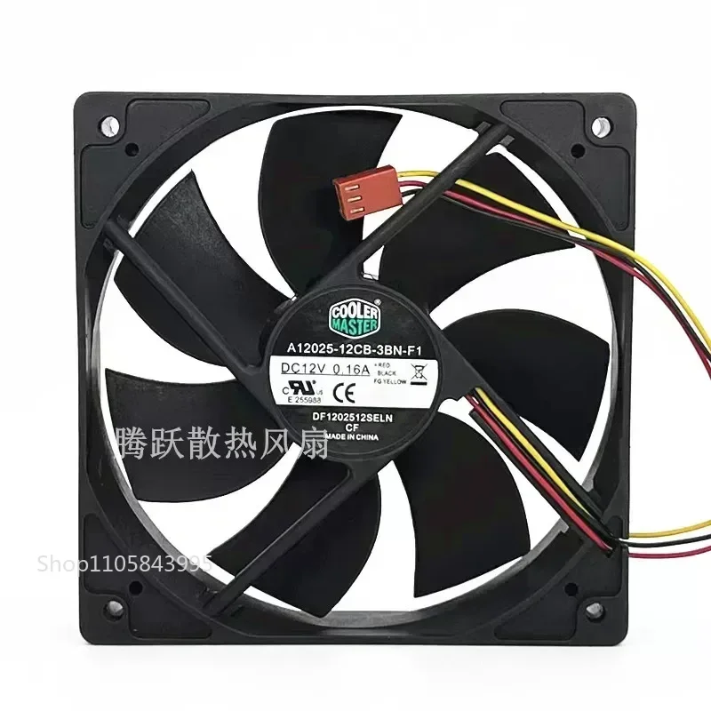 QM for Cooler Supreme A12025-12CB-3BN-F1 12V 0.16A 3-Wire 12CM Silent Chassis Fan