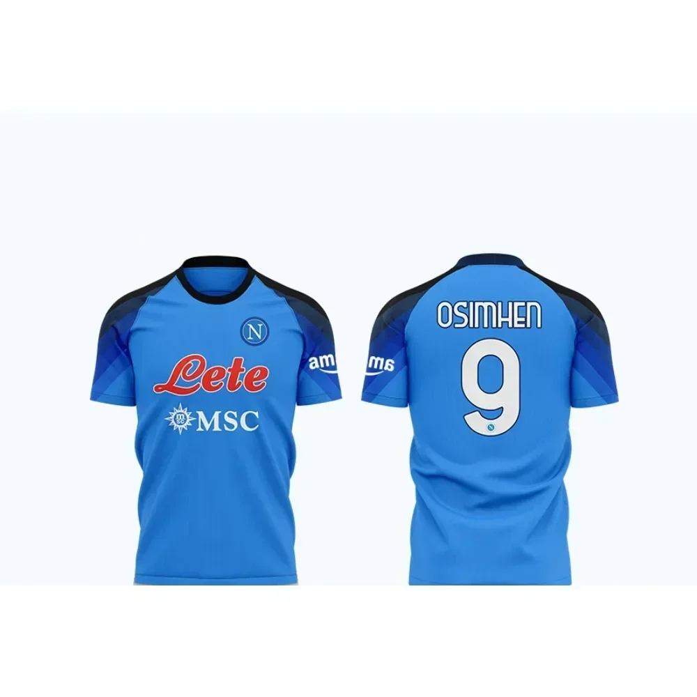 

2025 new Napoli football jersey Serie A summer short sleeved team uniform full body printed fan version match training jersey