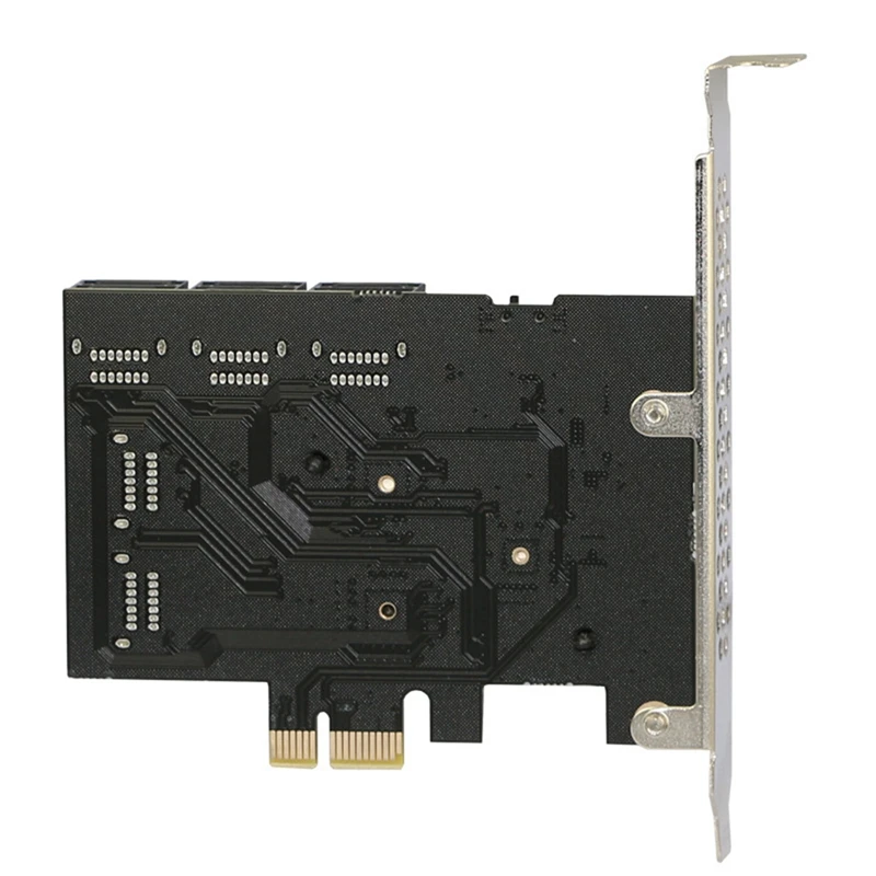 PCI-E To 6-Port SATA3.0 Expansion Card X1 Desktop Server Native AHCI Does Not Support Raid Arrays