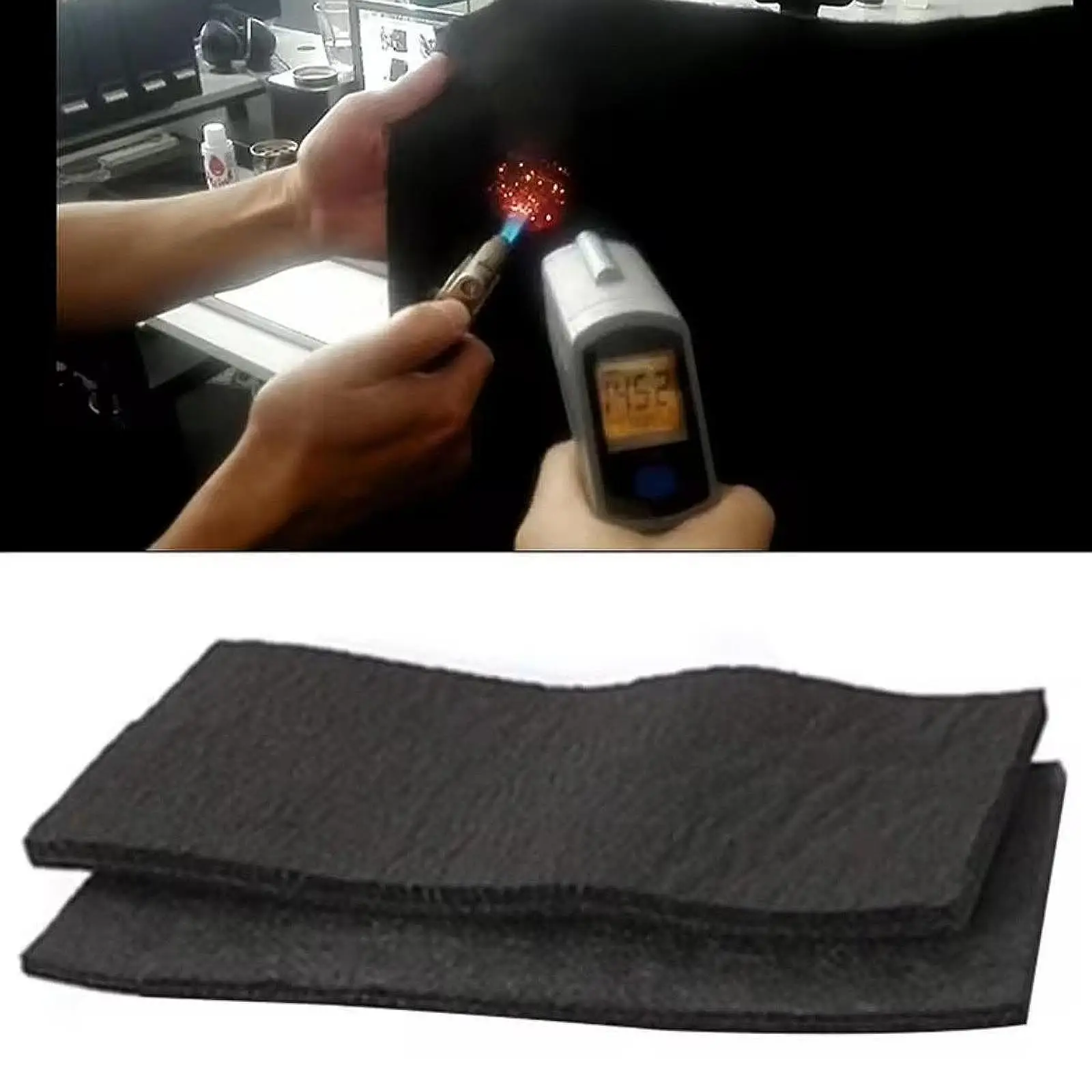 Fire Resistant Pad Welding Blanket Flame Retardant Fabric Heat Shield for Plumbers Welders Use