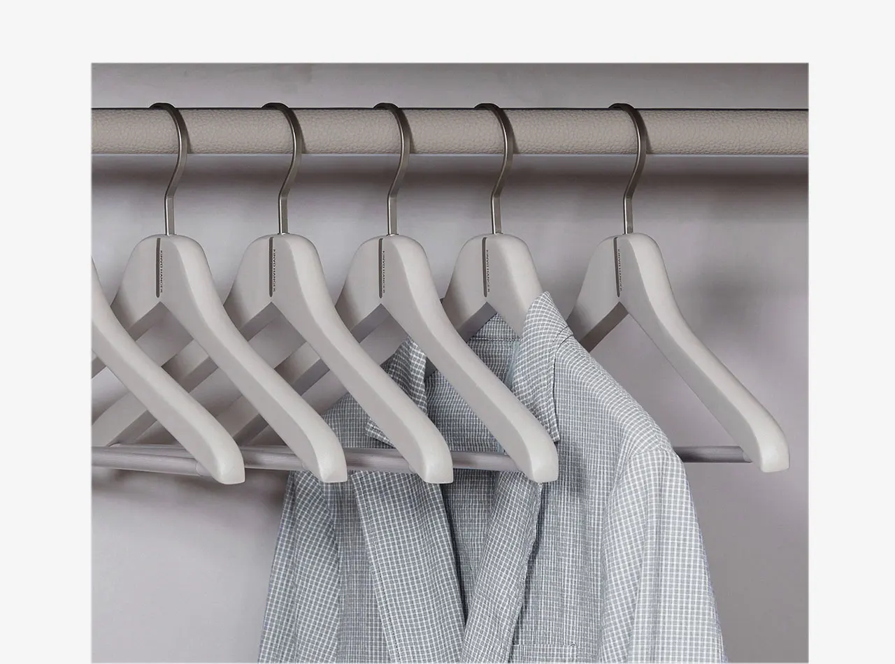 

Solid wood hanger hanging pants special pants hanger hanging skirt non-marking non-slip high-grade gray pants clip