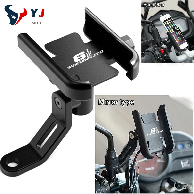 2025 New For Moto Morini 6½ SEIEMMEZZO SCR STR 650 Motorcycle Accessories Handlebar Mirror Mobile Phone Bracket GPS Stand Holder