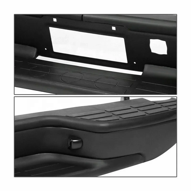 Black Rear Bumper Fleetside Step car bumpers  for Chevrolet Silverado Sierra 1500 2500 1999 2000 2004 2007