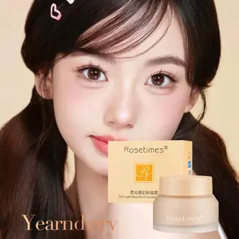 초보자용 소프트 라이트 파운데이션 크림, 방수 및 땀 방지, 보습 관리, 페이스 메이크업 오일 컨실러 Y3E6, 30g 