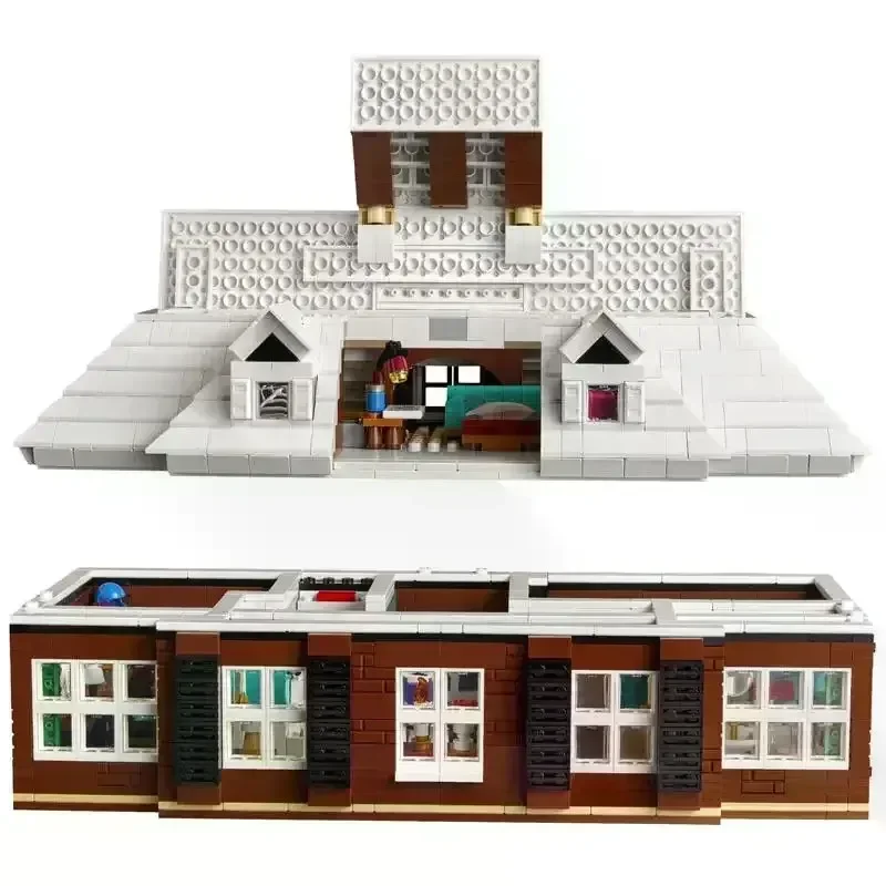 3955pcs Hot Selling Home Alone House Moc Building Blocks Movie Scene Architecture Model Diy Ornament Premium Christmas Birthday