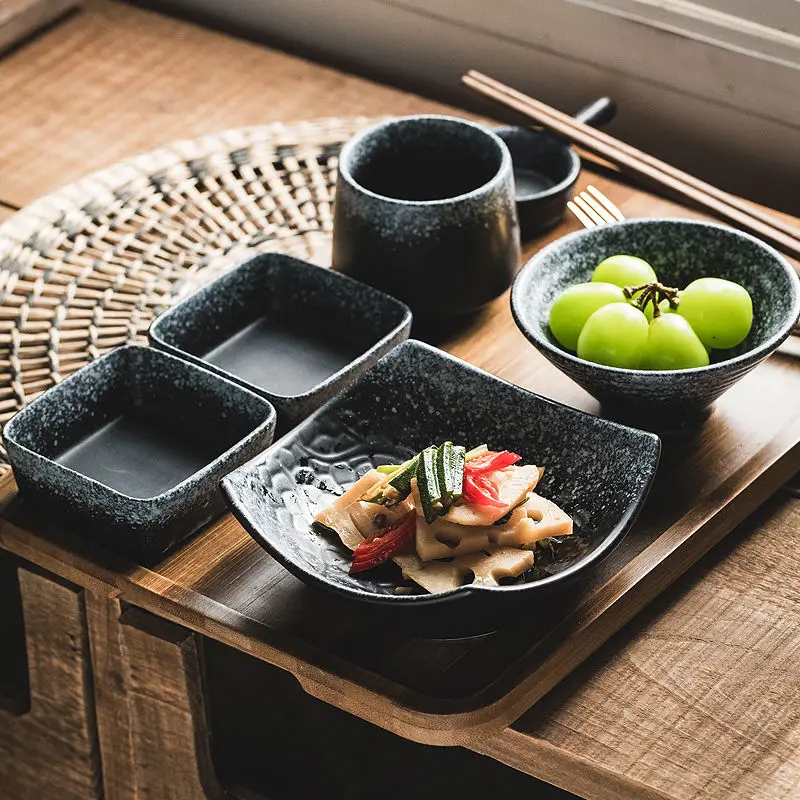 

Japanese-style ceramic tableware, breakfast, one-person a complete set of dishes for individuals, a set of dishes for household