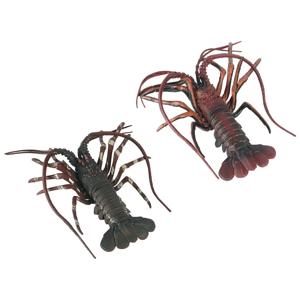 Grande simulazione di plastica modello di aragosta frutti di mare ristorante prop decorazione animali figure bambini regali giocattolo per bambini