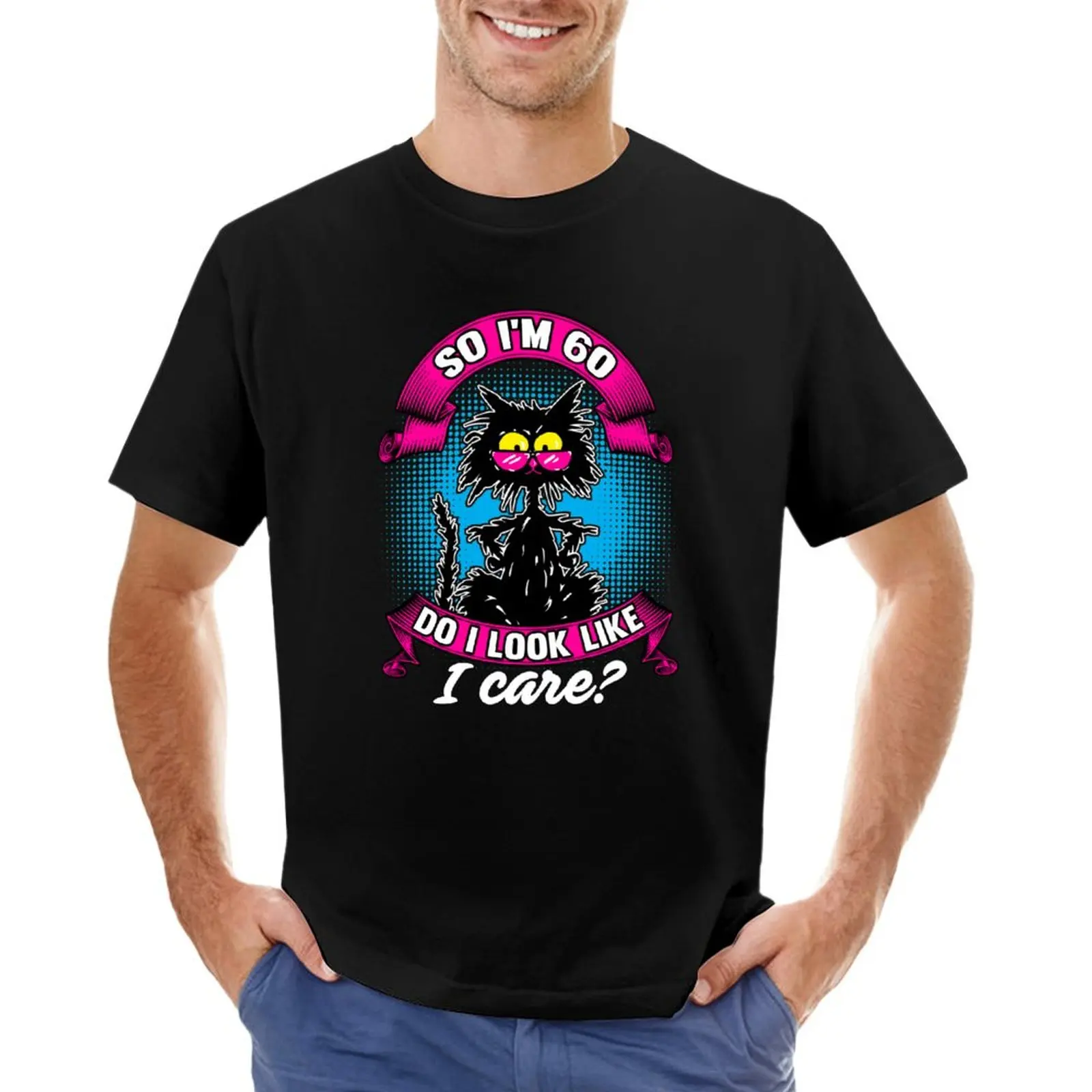 Funny 60th Birthday Over The Hill T-Shirt oversizeds oversized graphic tee mens big and tall t shirts