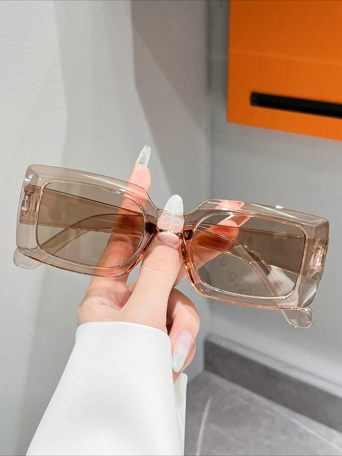 أزياء خمر النظارات الشمسية مربع صغير الرجال النساء للجنسين Ins ظلال شعبية نظارات UV400