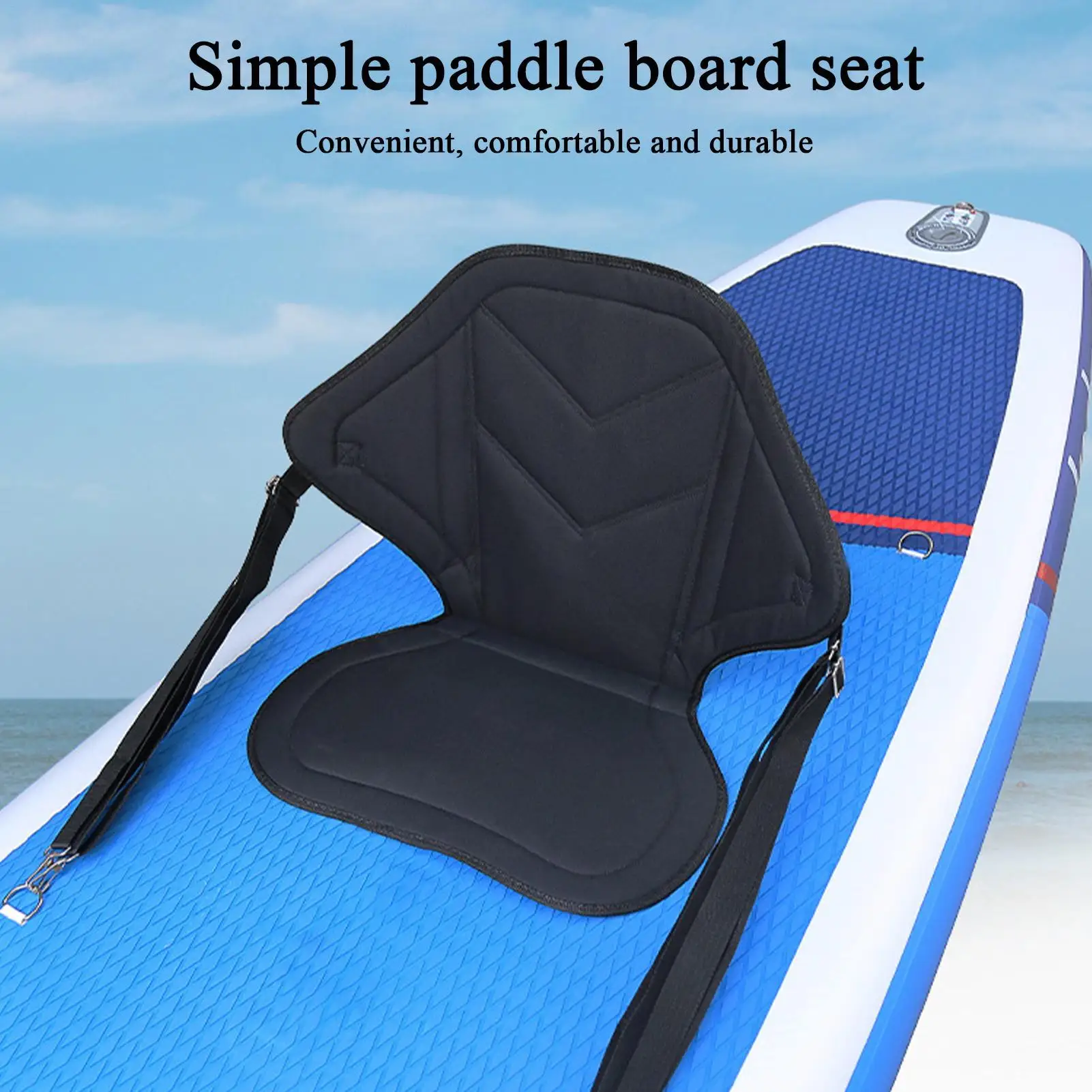 カヤックシートパドルボード釣りボート椅子折りたたみ調節可能なクッションバックサポート付きパドルボーディング釣り男性