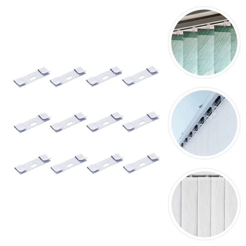 10pcs Vertical Blind Repair Vane Savers Metal Vertical Blind Repair Tabs Clip for Vertical Blinds Replacement Slats