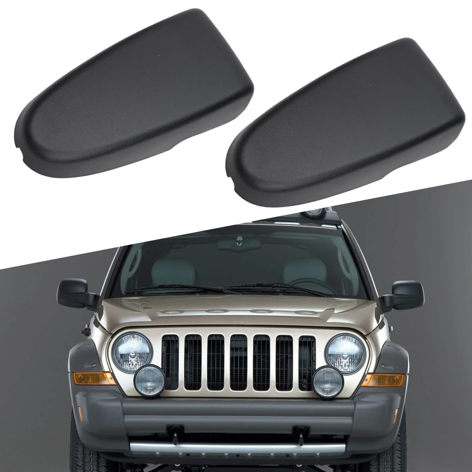 

Задняя крышка для затвора, задняя крышка # 55360366AF 55360367AF для Jeep Liberty KJ 02-07, пластиковая крышка для затвора, Детская крышка, 2 шт.