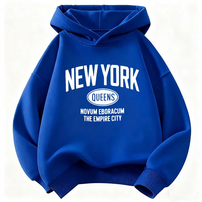 New York Fashion Letter Design Hoodie Kids Children's Sweatshirt Hoody for Boys Girls Autumn Winter Casual Hoodies