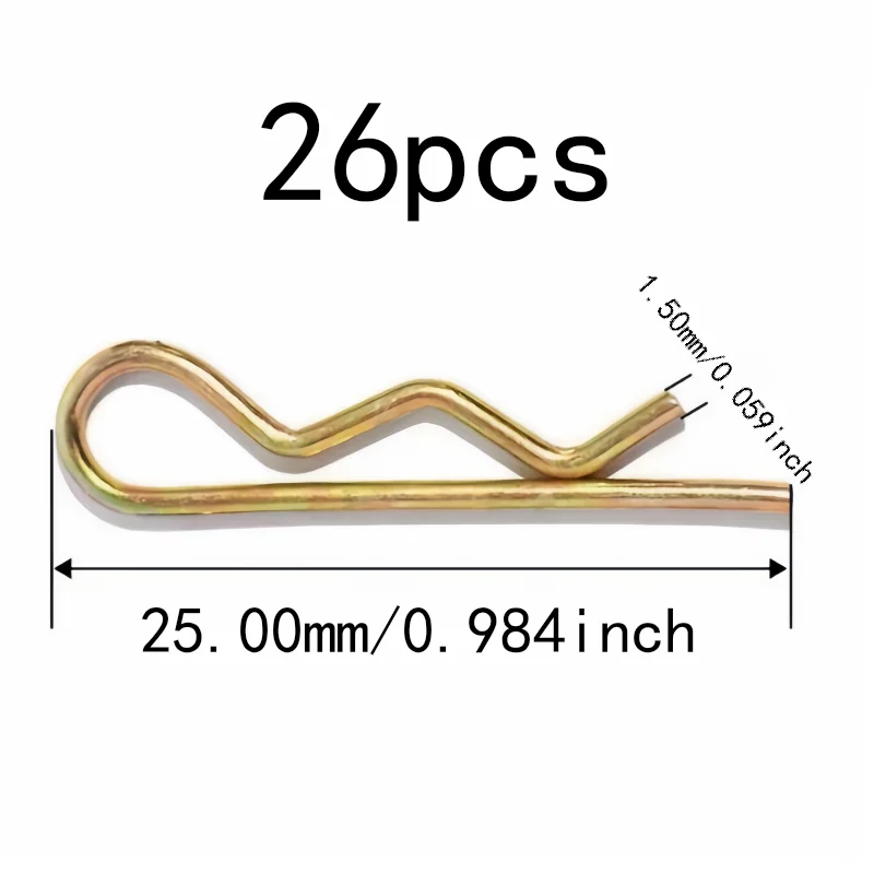 Secure Locking Hold Locking Pin Fasteners, 26 pcs 1.5*25mm M1.5, Industrial Maintenance, Multipurpose