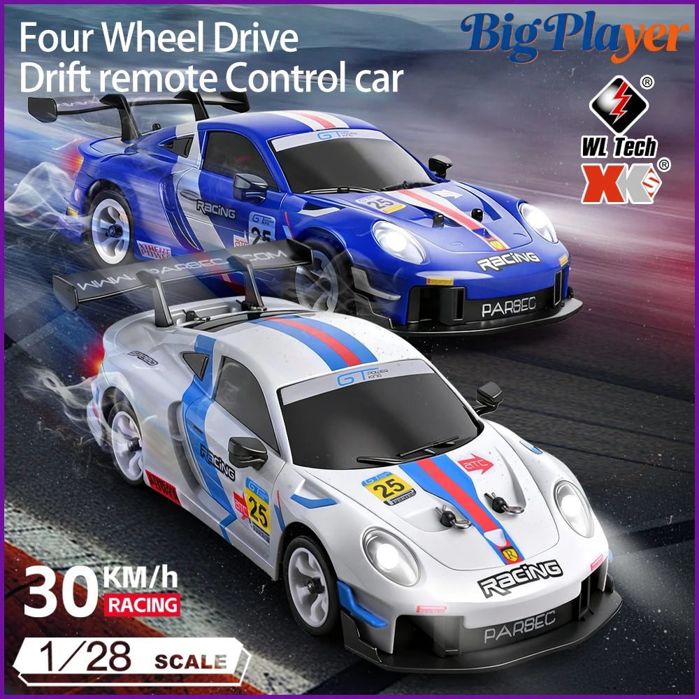 

WLtoys 284019-A 284191 1/28 4WD RC Drift Car 30KM/H Gyro Stabilization 2.4G Full Proportional Mini Racing Car Toy Gift