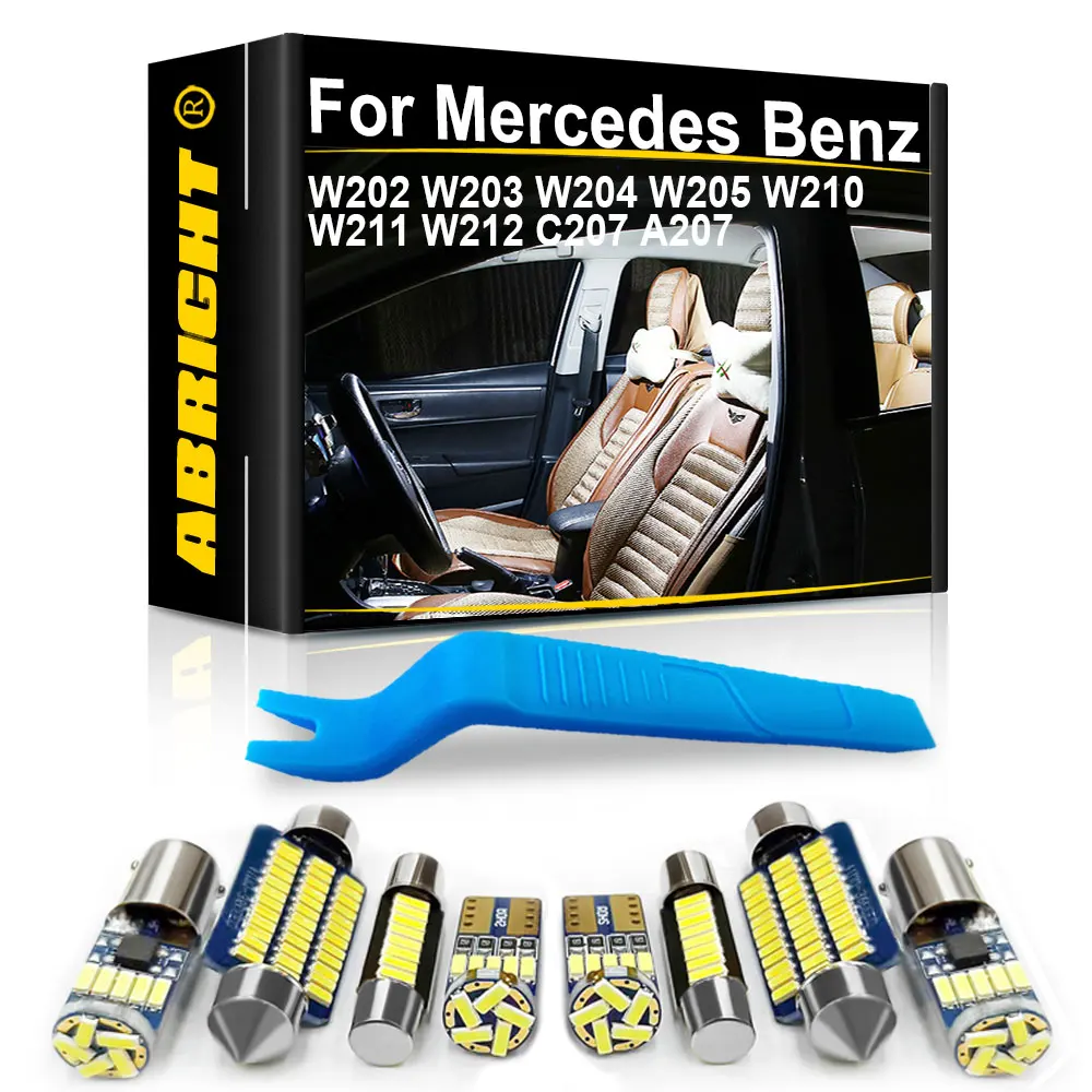 Car Interior LED Light For Mercedes Benz W202 W203 W204 W205 W210 W211 W212 C207 A207 C E Class Accessories Canbus