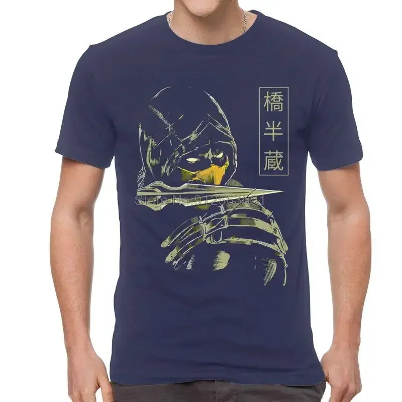 Scorpion Mortal Kombat T-Shirts Men Graphic T Shirts