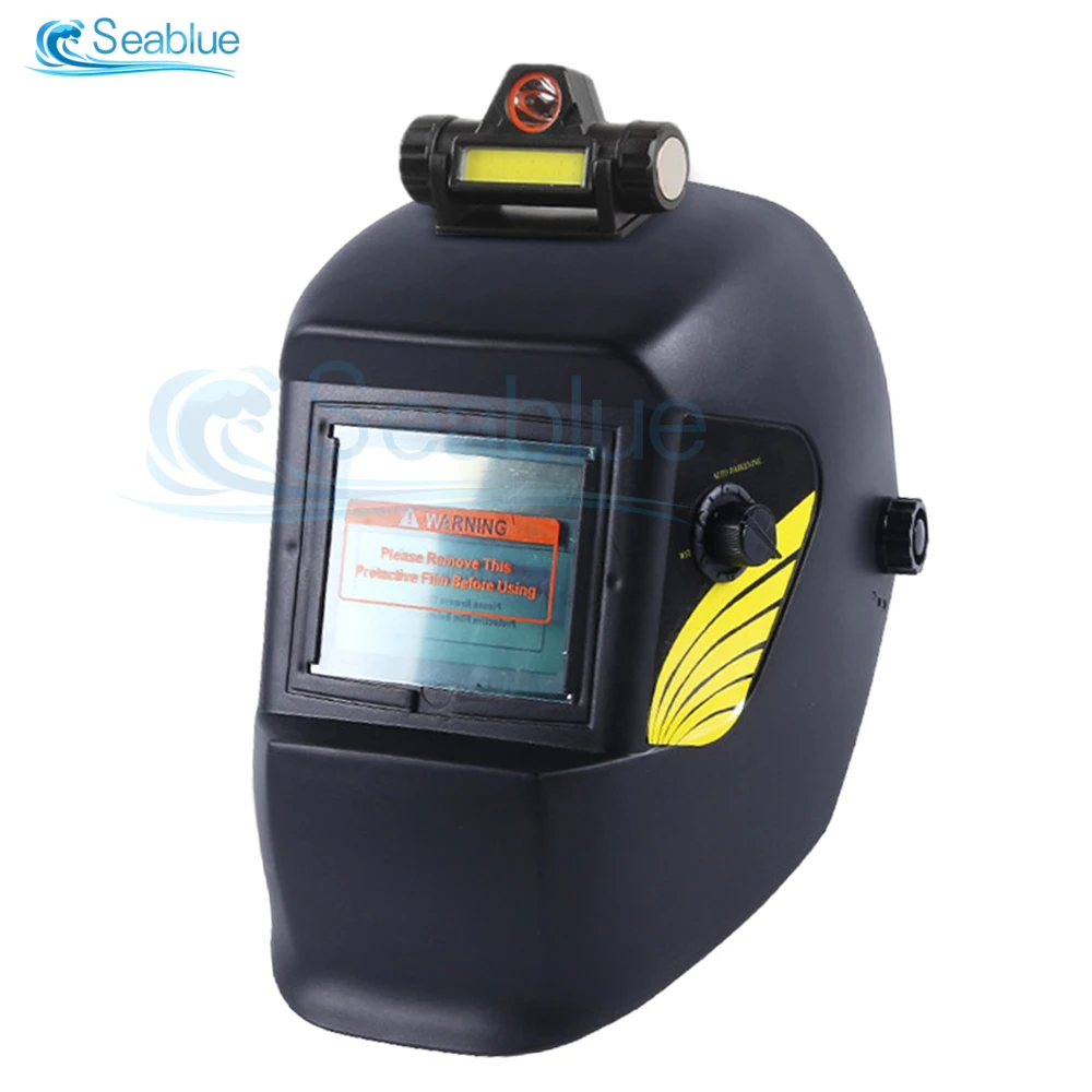 Welding Helmet Welder Mask Chameleon Large View True Color Solar Power Auto Darkening Welding Large For Arc Weld Grind Cut