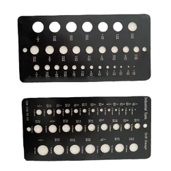 Drill Bit Gauge Fractional Drill Bit Size Gauge,29-Holes Metric Size Drill Bit Gauge For 1/16 Inch To 1/2 Inch Drill Bit