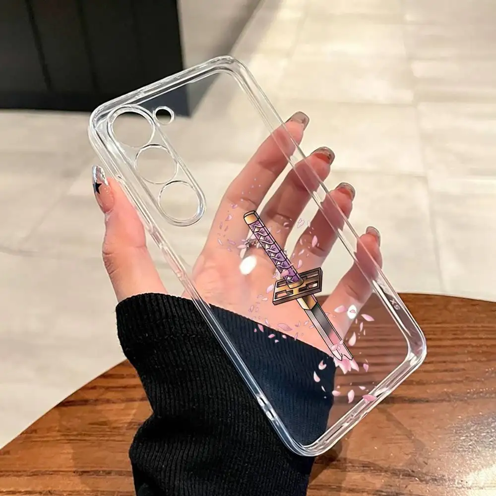 Japan Samurai Sword Fishion   Phone Case For SamsungA10,12,20,21S,30,31,40,50,51,52,70,71 Transparent Cover