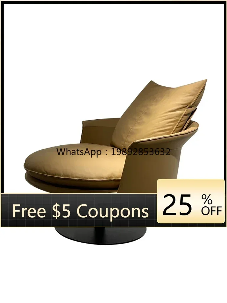 

D4-1 Casual Leather Sofa Armchair Conference Room Reception Negotiation Simple Modern down Soft Bag Steel Frame New