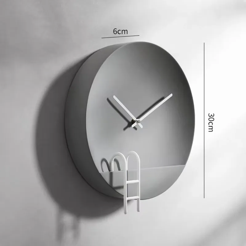 Nordic Kitchen Battery Wall Clock Modern Metal Designer Minimalist Wall Clock Bedroom Stickers Relogio De Parede Room Decor