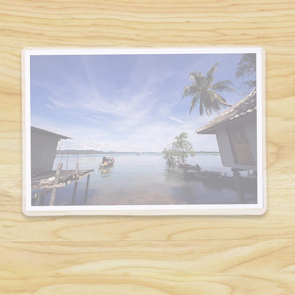 

50Pcs Waterproof Clear Card Protector Sleeves Ultrathin Transparent Photo Holders Hard Plastic Postcard Protectors