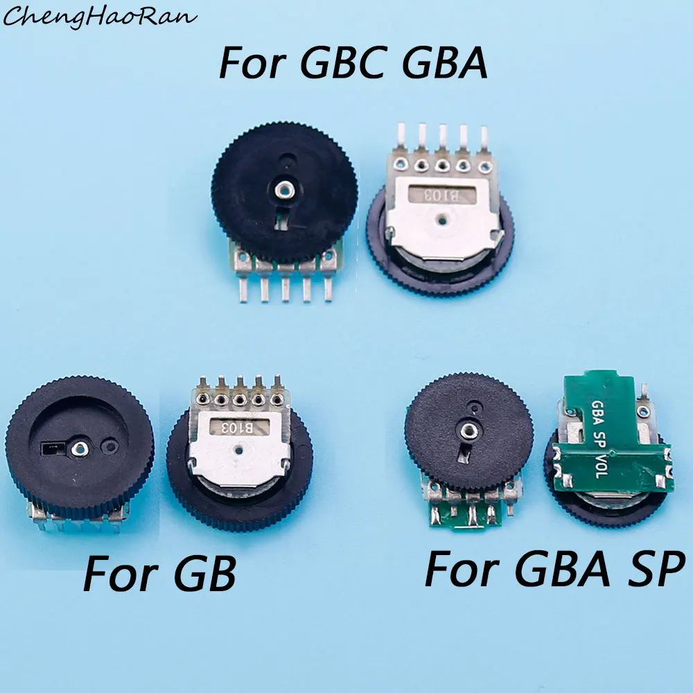 2 Stück Lautstärkeregler für GB GBA GBC GBA SP Motherboard Lautstärke-Potentiometer Schalterplatine Ersatzzubehör – Detail 1