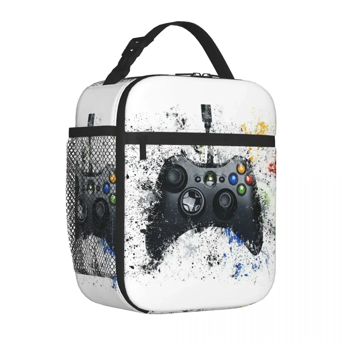 

Gaming Controller Arcade Console Insulated Lunch Bags Cooler Bag Meal Container Video Game Games Player Box Tote Food Handbags