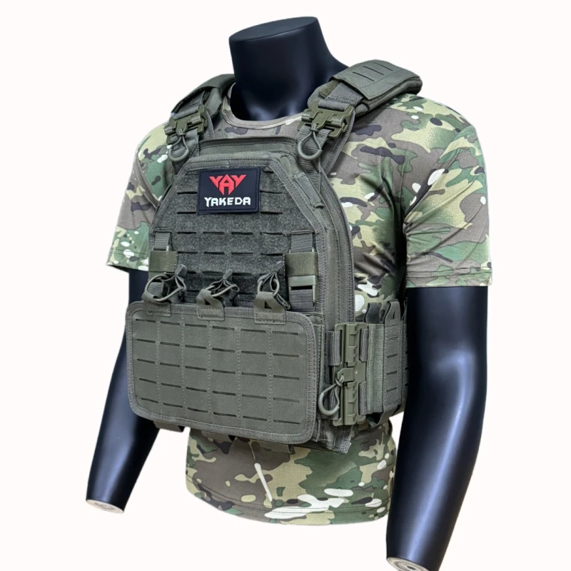 YAKEDA Tactical vest - ballistic vest for outdoor hunting - protective adjustable vest - air gun vest - combat equipment - 6094