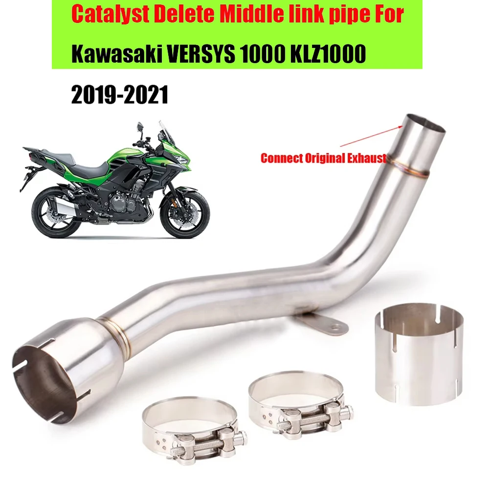 

Exhaust Motorcycle Escape Mid Link Pipe for Kawasaki VERSYS 1000 KLZ1000 2019 - 2021