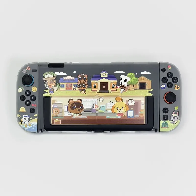 Cute Switch2 Protective Shell Cartoon Forest Animal Friends Customize Oled/Ns Protective Shell Frosted Anime Game Peripherals