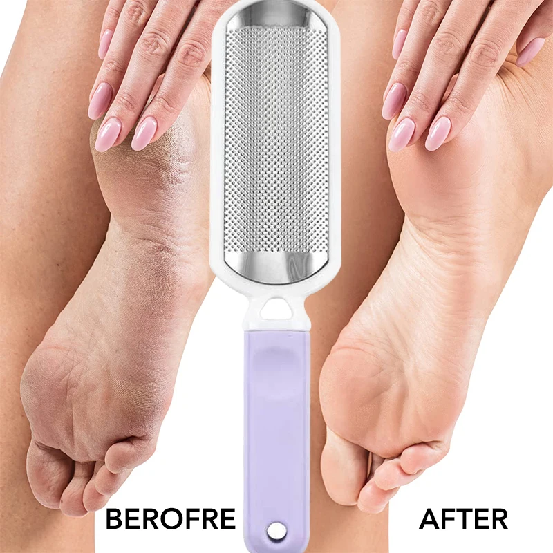 باديكير ملف القدم الكالس مزيل الفولاذ المقاوم للصدأ القدم مكشطة المحمولة عرموش هائلة القدم مبشرة الغسيل برو للأقدام الرطبة/الجافة