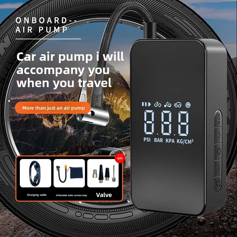 

Small Portable Wireless Intelligent Car Air Pump Charging Lighting Pumping Electrical Accessories