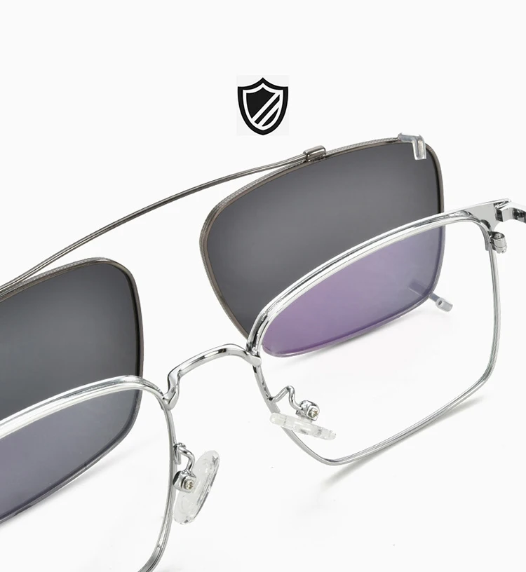 BCLEAR Mode Polarisierte Sonnenbrille Männer Frauen Magnetische Clip Auf Gläser Legierung Optische Rezept Brillen Rahmen Clip Sonne Objektiv – Detail 6