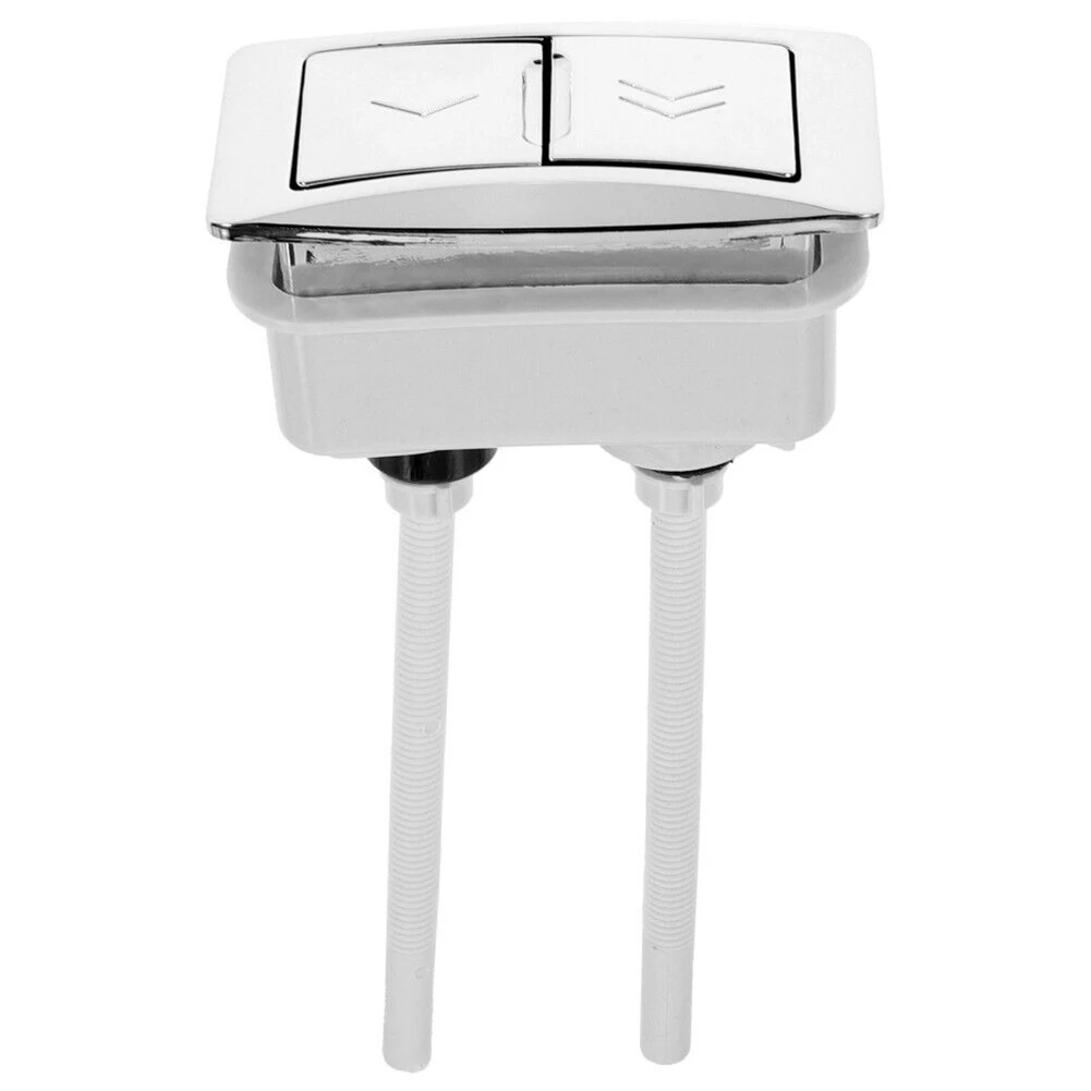 High Quality Toilet Button Toilet Flush Button 1 Pc Water Tank Button 63mmX35mm ABS Double Toilet Button Easy Installation